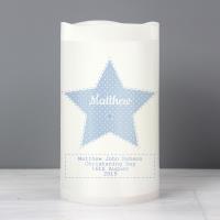 Personalised Baby Boy Nightlight LED Candle Extra Image 2 Preview